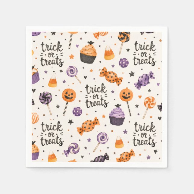 Trick or Treat Sweets Pappersservett (Framsidan)