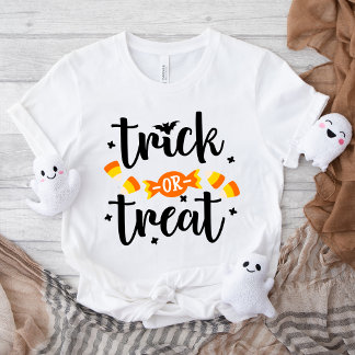 Trick or Treat Text Design Halloween T Shirt