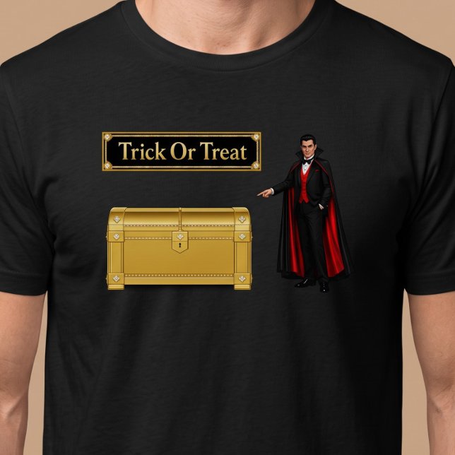 Trick Or Treat Vampire Halloween T Shirt (Skapare uppladdad)