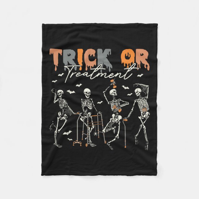 Trick Or Treatment Pt Fysioterapeut H Fleecefilt (Framsidan)