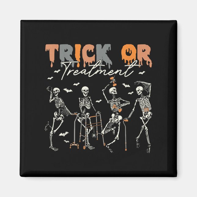 Trick Or Treatment Pt Fysioterapi Terapeut H Magnet (Framsidan)