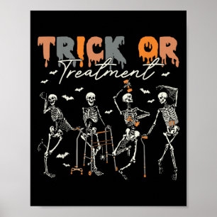 Trick Or Treatment Pt Fysioterapi Terapeut H Poster
