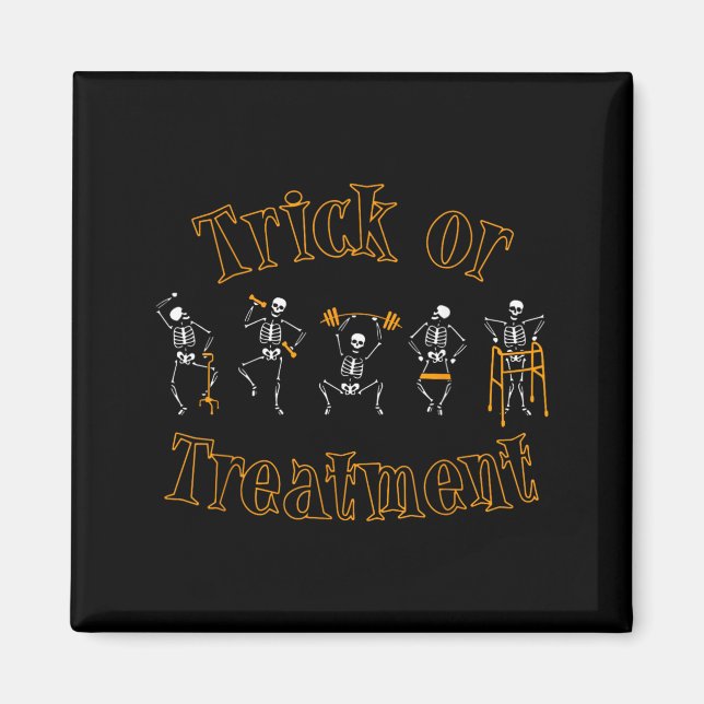 Trick Or Treatment Pt Fysioterapi Terapeut Magnet (Framsidan)