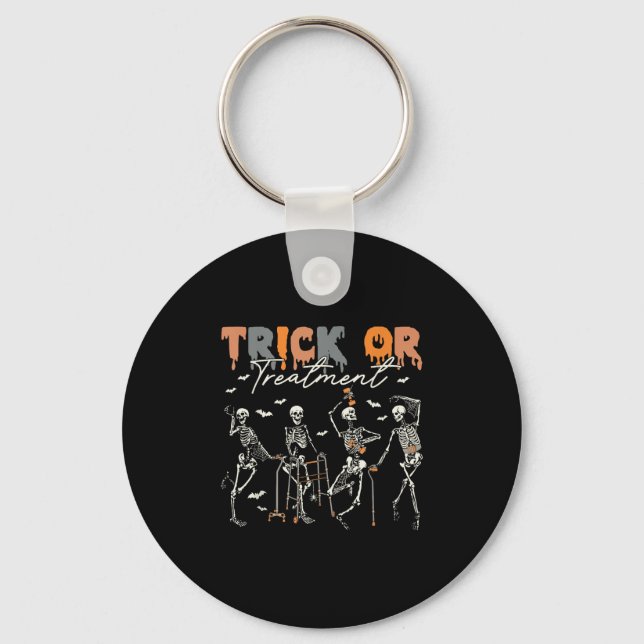 Trick Or Treatment Pt Physical Therapy Therapist H Nyckelring (Framsida)