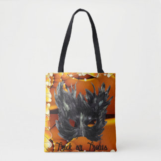Trick or Treats Svart Maskin Designad Tygkasse