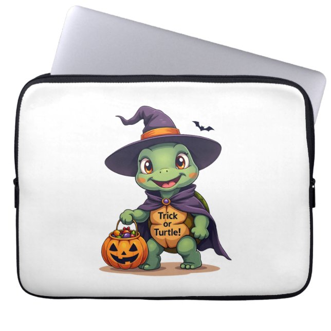 Trick-or-Turtle Laptop Fodral (Framsidan)