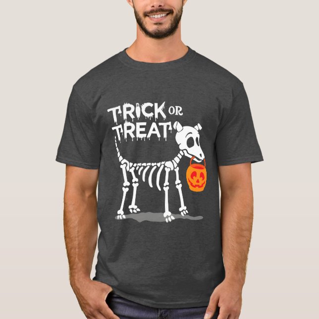 Trick Orreat Halloween-Hund-gåva T Shirt (Framsida)