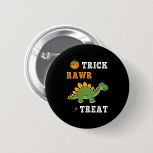 Trick Rawr Treat Cute Halloween Stegosaurus Dino Knapp