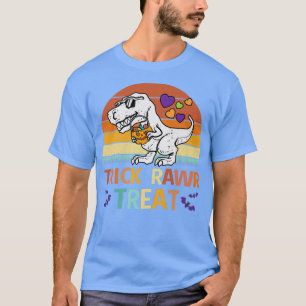 Trick Rawr Treat Dinosaur Trex Småbarn Boys Hallow T Shirt