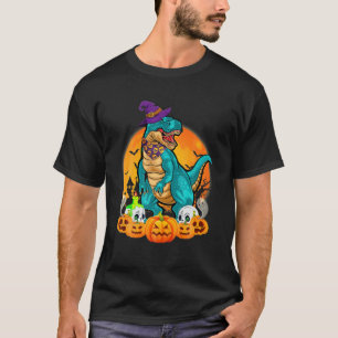 Trick Rawr Treat Rex Halloween 2022 Bus eller godi T Shirt