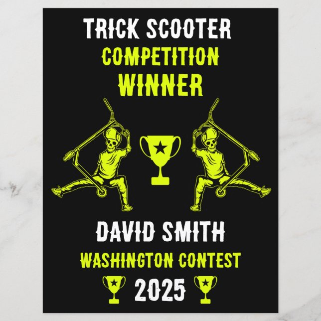Trick Scooter Rider-pris (Framsida)