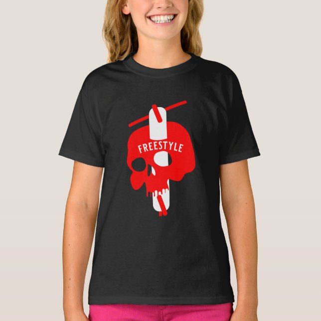 Trick Scooter Rider T Shirt (Framsida)