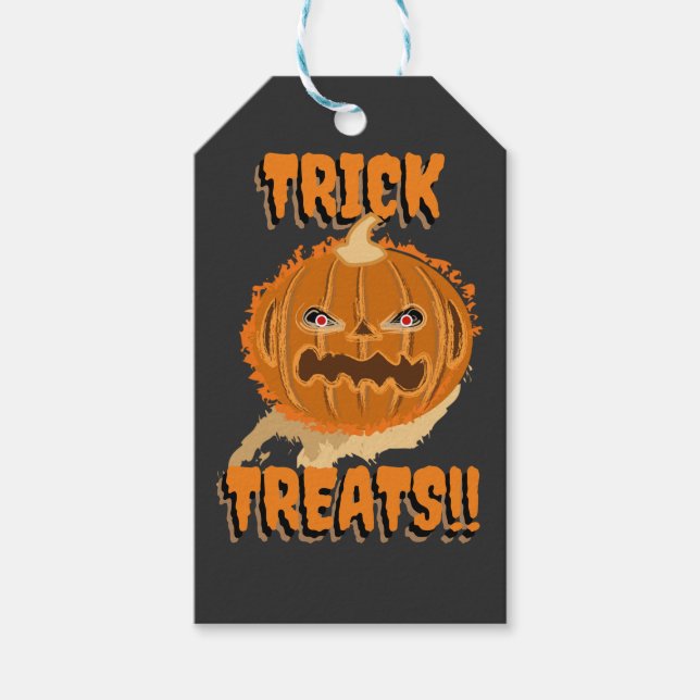 TRICK TREATS! (HALLOWEEN) PRESENTETIKETT (Framsidan)