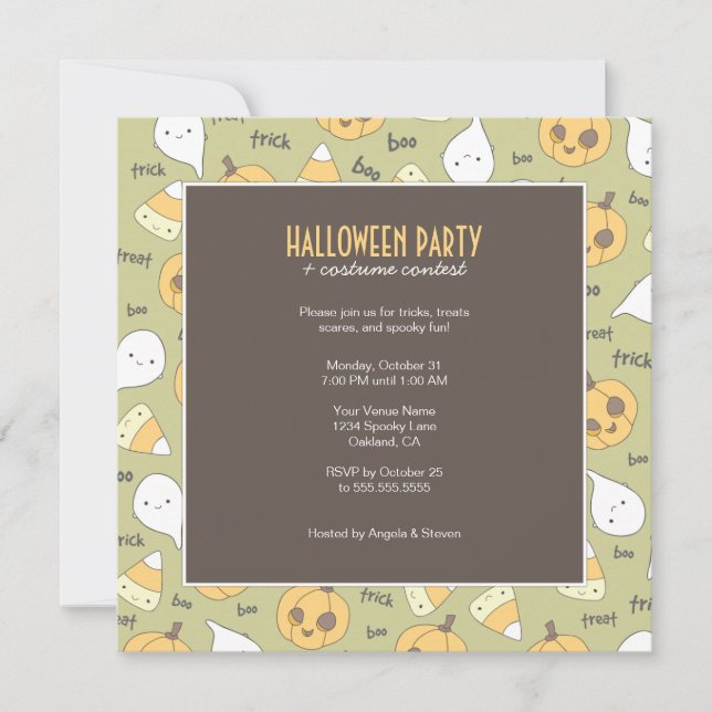 Trickfestbu! | halloween festinbjudningar inbjudningar (Framsida)