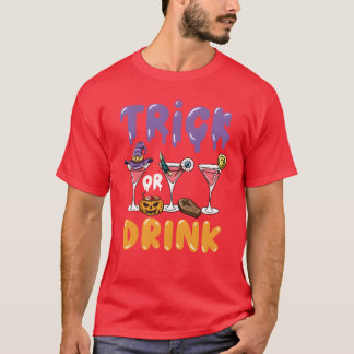 Trickor Drink Cocktail-retro T Shirt