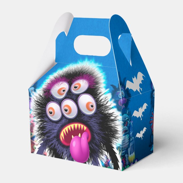 TrickorTreatHalloween boxas gigantisk favör Presentaskar (Framsidan Sidan)