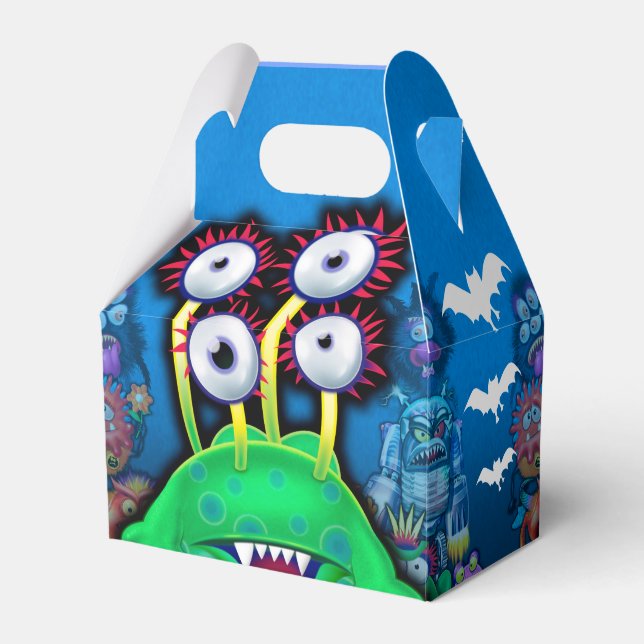 TrickorTreatHalloween boxas gigantisk favör Presentaskar (Framsidan Sidan)