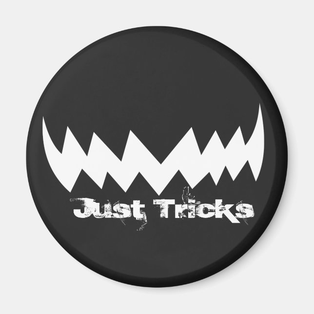 Tricks bara Evil Smile Halloween Magnet (Framsidan)