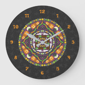 Tricks och Treats Mandala Clock Stor Klocka