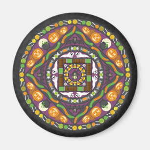 Tricks och Treats Mandala Magnet