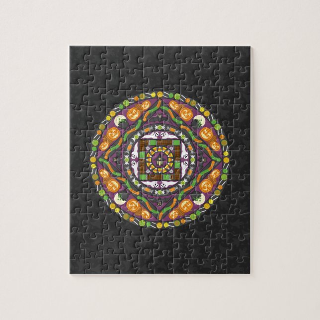 Tricks och Treats Mandala Puzzle Pussel (Vertikal)