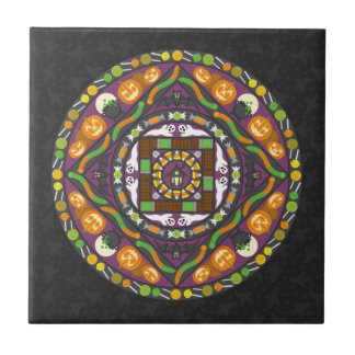 Tricks och Treats Mandala Tile Kakelplatta