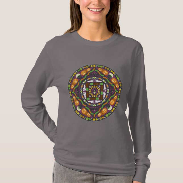 Tricks och Treats Mandala Women's Shirt T (Framsida)