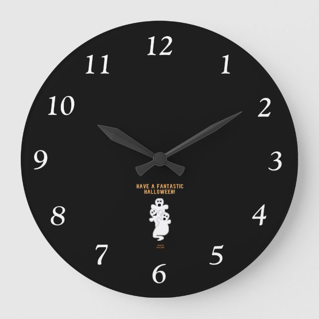 Trickster Spöken Acrylic Wall Clock Stor Klocka (Framsida)