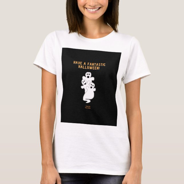 Trickster Spöken Women's White Basic T Shirt (Framsida)