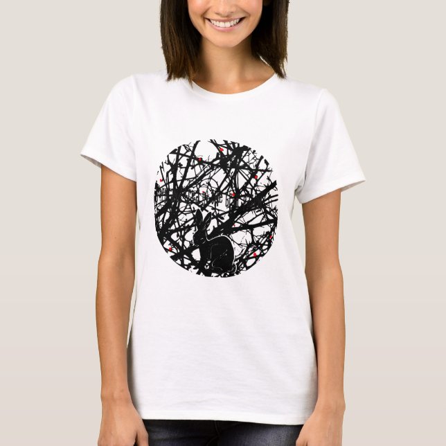 Tricksterkanin i Briar lappar T Shirt (Framsida)