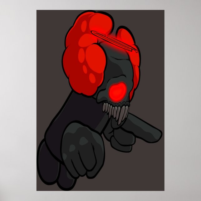 Tricky Demon FNF Fredag Night Funkin Poster (Framsidan)