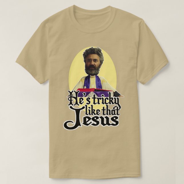 Tricky Jesus Wilderpeople T Shirt (Design framsida)