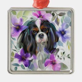 Trico Cavalier jul Ornament| Blommigt av lila Julgransprydnad Metall
