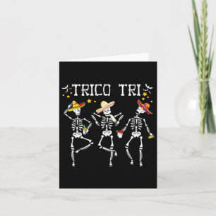 Trico Tri Halloween Funny Halloween Outfit Costume Kort