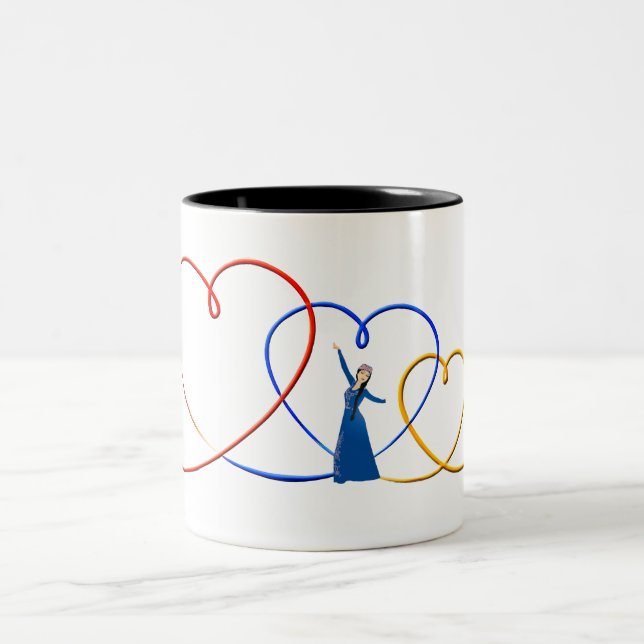 Tricolor Armenian Hearts Mugg (Center)