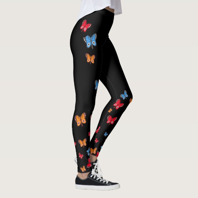Tricolor Butterfly Leggings (Höger)