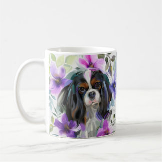 Tricolor Cavalier Art Mugg| lila Kaffemugg