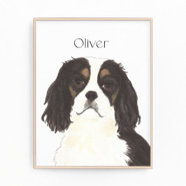 Tricolor Cavalier Kung Charles Spain Fototryck