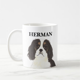 Tricolor Cavalier Kung Charles Spain Kaffemugg