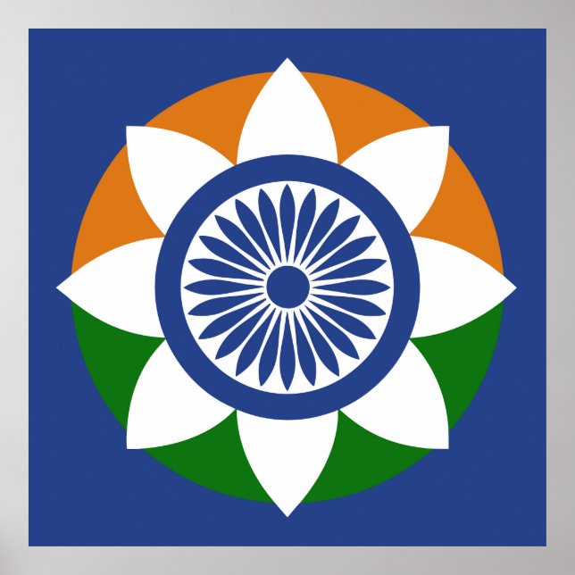 Tricolor Chakra Poster (Framsidan)
