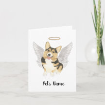 Tricolor Corgi Sympathy Memorial