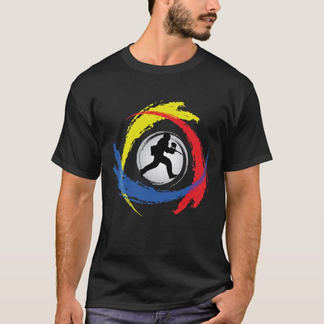 Tricolor Emblem för Paintball T-shirt (Framsida)