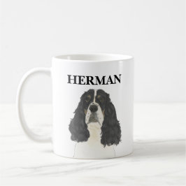 Tricolor English Springer spanel Kaffemugg
