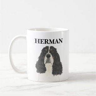 Tricolor English Springer spanel Kaffemugg