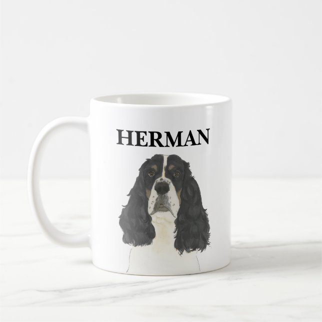 Tricolor English Springer spanel Kaffemugg (Vänster)