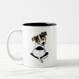 Tricolor Jack Russell Terrier Två-Tonad Mugg