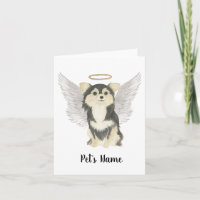 Tricolor Long-Halls Chihuahua Sympathy Memorial