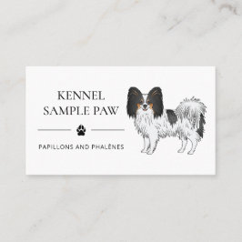 Tricolor Papillon Hund Kennel Och Papillon Uppföda Visitkort