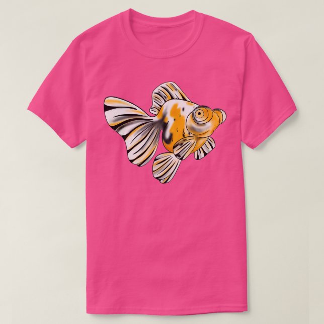 Tricolor Telescope guldfisk T Shirt (Design framsida)