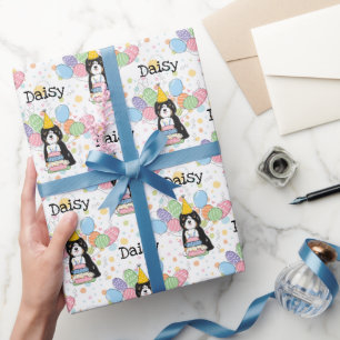 Tricolor Tibetan Terrier Hund Birthday Presentpapper